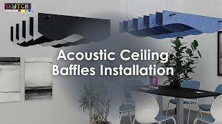 Acoustic Ceiling Baffles  Installation Guide [upl. by Marih]