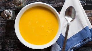 Simple Easy and Hearty Butternut Squash Soup Recipe  EatSimpleFoodcom [upl. by Gwenora]