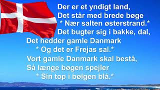 National anthem of Denmark Der er et yndigt land There is a lovely country vocal [upl. by Eirret678]