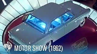 Motor Show in Earls Court 1962  British Pathé [upl. by Lema]