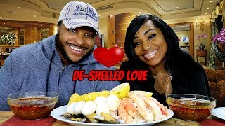 Deshelled Seafood Boil w Nate [upl. by Noyr]