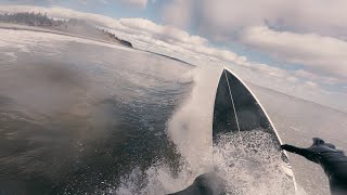 2 Surfers Out at a Pumping Nova Scotia Point [upl. by Ardnovahs]