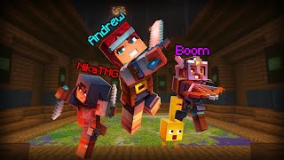 საშიში რუკა Minecraft ში  ft NikaTMG amp BoomBigBoom [upl. by Tanya]