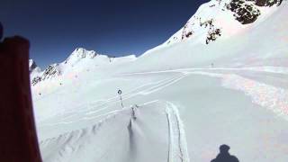 Solden Ski Tunnel to Tiefenbach Glacier [upl. by Egroej]