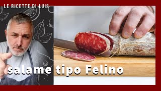 salame tipo Felino fatto da un vero norcino [upl. by Nosreip]