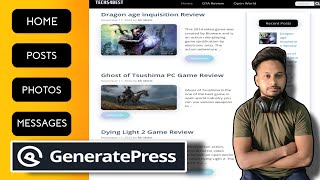 Generatepress Premium Theme Customization  Design With HTML amp CSS  AdSense Approval [upl. by Orms]