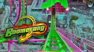 Boomerang HD Front Seat On Ride POV amp Review Vekoma Boomerang Coaster At Six Flags St Louis [upl. by Leumek]