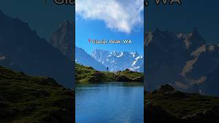 Incredible Snow Slide at Glacier Peak Washington nature mountains alps exploring shorts [upl. by Tudor]