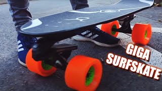 105 mm Dadbod Wheels on Waterborne FIN Surfskate [upl. by Notlem]