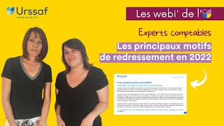 Webinaire Motifs de redressement 2022 [upl. by Gelya]