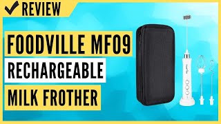 FoodVille MF09 Rechargeable Milk Frother Review [upl. by Aloel]