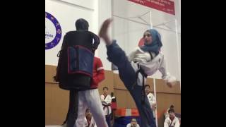 Murat SARIKUŞ  With Kübra DAĞLI  Great Taekwondo Kicks  2017 [upl. by Einrae777]