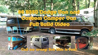 1986 Dodge B350 Van and Camper Van Trailer Full Build [upl. by Gabriela511]