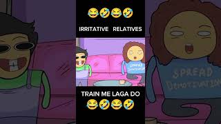 IRRITATIVE RELATIVES 🤣😂 KITNA KAMAATE HO BETA😂🤣viralshort cartoon bigfails comedy tailor [upl. by Vahe]