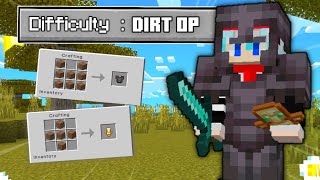 MINECRAFT TAPI DIRT JADI OVERPOWER BANGET 😍【 Minecraft Survival Indonesia 】 [upl. by Reinaldos]