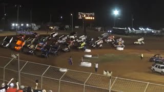 World of Outlaw Sprint Car Feature at Talledega Short Track 2023 [upl. by Kallista]