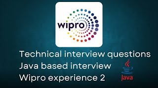 Wipro technical interview experience 2  Java based interview [upl. by Garbe]