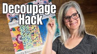 How to Decoupage With Thick Paper and have NO Wrinkles or Bubbles [upl. by Ylsel]