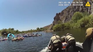 EXCLUSIVE Girl saved by Lake Patrol on the Salt River bodycam footage shows rescue [upl. by Gabler940]