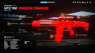 ROTÍSIMA la MTZ 762 DESTROZA en WARZONE💎​​​​​ ​la MEJOR CLASE de la MTZ 762 en WARZONE [upl. by Ocirred]