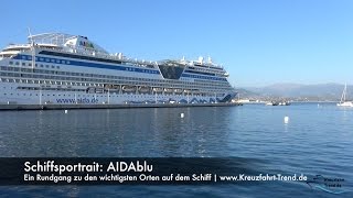 Schiffsportrait  Schiffsrundgang AIDA Blu [upl. by Wilterdink]