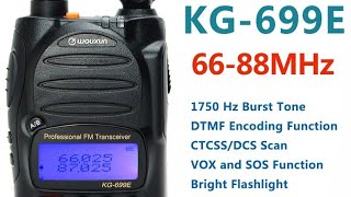 WOUXUN KG 699 VHF 70 MHZ Radio Banda dei 4 metri Radioamatori portatile per la nuova gamma OM [upl. by Dlorej551]