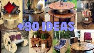 95 Ideas de madera Carretes Reciclado que puedes hacer para vender y Generar Ingresos 🔥💰 [upl. by Domineca117]