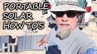 SOLAR PANEL HOW TOS Wiring Portables In Series And Charging A Car Battery With A Jackery [upl. by Araz]