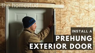 How I install a Prehung exterior door [upl. by Melville451]