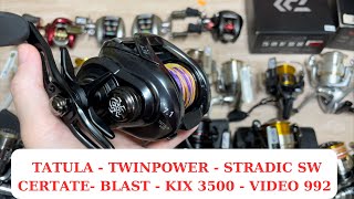 Máy Câu Nhật Daiwa T3 Air Tatula 2021Kix 3500 Twinpower Certate Stradic SW  Video 992 [upl. by Enimrac928]