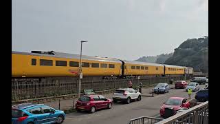 43251 43357 pass Marine Tavern Dawlish 200924 [upl. by Enoek956]