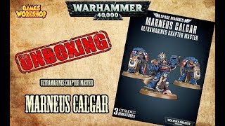 Warhammer 40k  Marneus Calgar Ultramarines Chapter Master  Unboxing [upl. by Nanyt]