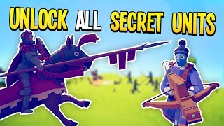 How to Unlock All SECRET UNITS in Totally Accurate Battle Simulator TABS [upl. by Enelyw]