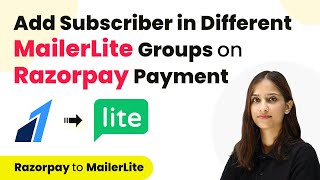 How to Add Subscriber in Different MailerLite Groups on Razorpay Payment  Razorpay to MailerLite [upl. by Lateehs]