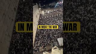 Record breaking amounts of Jews FLOCKED to the Western Wall to pray before Yom Kippor israel [upl. by Elokyn]