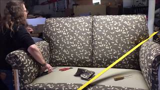 DIY Loveseat Upholstery tutorial with detailed tips Start to finish by a professional upholsterer [upl. by Nomihs]