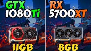 GTX 1080 Ti vs RX 5700 XT  25 Games Benchmarks in 2023 [upl. by Muir260]