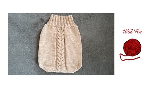 wärmenden Sack ähnlich wie Pucksack für Neugeborene stricken Schritt für Schritt Anleitung [upl. by Bagger289]