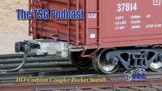 HO Scale Boxcar Replacing Cushion Coupler Pockets 11115 Podcast [upl. by Ozne]