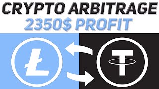 Crypto Arbitrage  How To Earn Money On Litecoin  Arbitrage Trading  Profit 2350 [upl. by Einon]