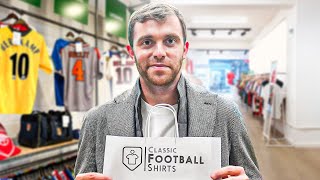 Fabrizio Romano Goes Shopping For RETRO Football Shirts  Shirt Shopping [upl. by Nylknarf]