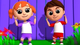 Head Shoulders Knees And Toes  Nursery Rhymes  Kids Songs  Baby Videos [upl. by Airt]