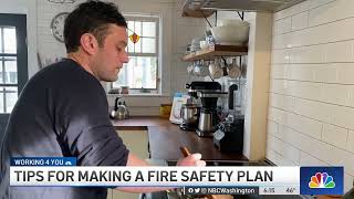 How to Make a Fire Safety Plan to Protect Your Home  NBC4 Washington [upl. by Athalee497]