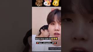 Yoongi oppa teeth dikhao 🦷🤡  PSMC 😭😭  minvjin jin suga v Jeonshreyanka07 BTS [upl. by Uticas]