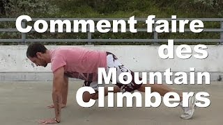 Comment faire des Mountain Climber exercice de gainage  Tutoriel [upl. by Lettie]