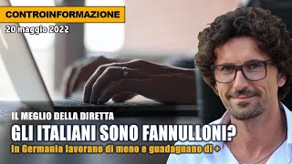 Danilo Toninelli  Controinformazione Gli italiani sono fannulloni [upl. by Nisotawulo]