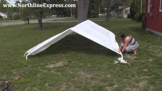 How to Assemble a King Canopy 10 x 20 6Leg Universal Canopy  Car port [upl. by Torrance]