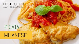 Piccata Milanese mit Tomatenspaghetti [upl. by Notsew]