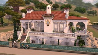 Villa Azul  The Sims 4 Speed Build  CC [upl. by Dnalevelc]