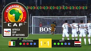 Penalty Shootout  IVORY COAST v EGYPT Live  CAF Total AFCON 2021 Highlights [upl. by Wat]